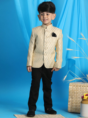 jbn CREATION Full Sleeve Woven Design, Self Design Boys Jacket