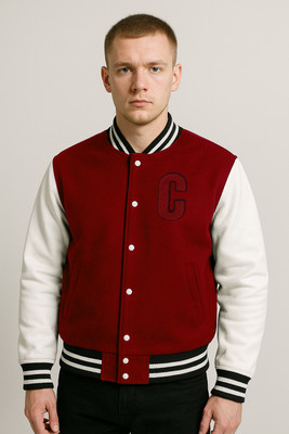 Oiin Full Sleeve Printed, Colorblock Men Jacket