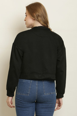 UNIVERSAL ACCESSE Full Sleeve Solid Women Sweatshirt