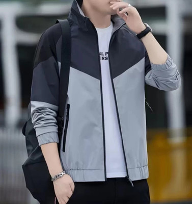 EUER Full Sleeve Colorblock Men Jacket
