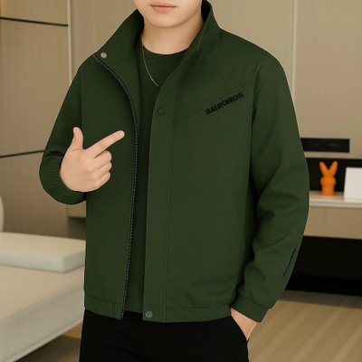 Azy Fabrics Full Sleeve Solid Men Jacket