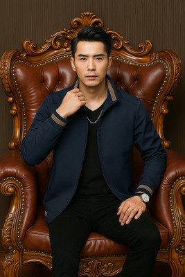 Klothery Full Sleeve Solid Men Jacket