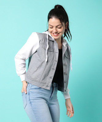 CAMPUS SUTRA Full Sleeve Solid Women Denim Jacket