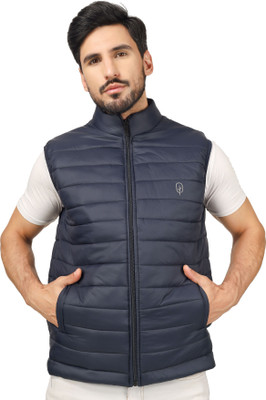 BlueFicus Sleeveless Solid Men Jacket