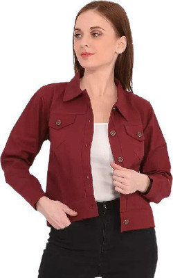 Mgn Enterprises Full Sleeve Solid Women Denim Jacket