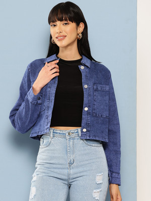 Roadster Full Sleeve Solid Women Denim Jacket