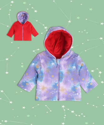 MINI KLUB Full Sleeve Printed Baby Girls Jacket