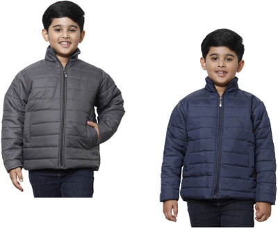 KAVYA Full Sleeve Self Design Boys Jacket