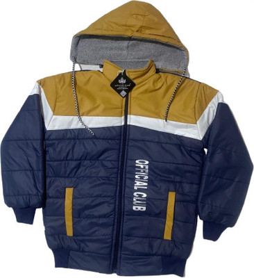 official club Full Sleeve Colorblock Boys Jacket