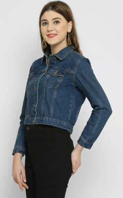 Tripursundari Fashion Full Sleeve Solid Women Denim Jacket