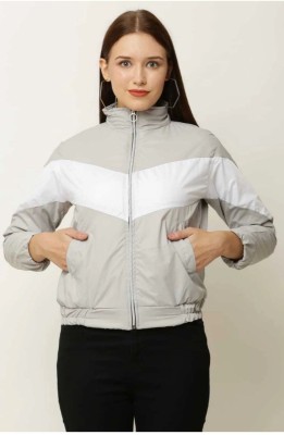 LOUSRICS 3/4th Sleeve Colorblock Women Jacket