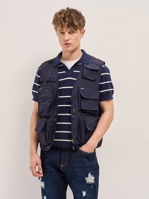 THE BEAR HOUSE Sleeveless Solid Men Jacket