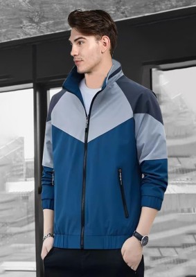 NATRIS Full Sleeve Colorblock Men Jacket