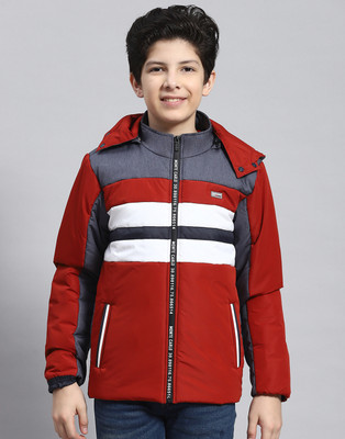 MONTE CARLO Full Sleeve Colorblock Boys Jacket
