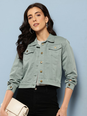 HERE&NOW Full Sleeve Solid Women Denim Jacket