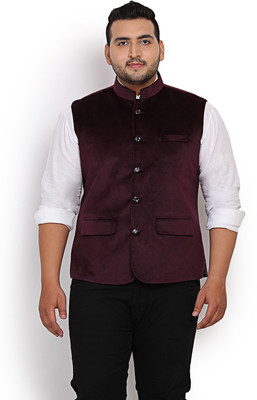 JOHN PRIDE Sleeveless Solid Men Nehru  Jacket