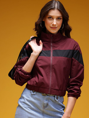 HERE&NOW Full Sleeve Striped Women Jacket