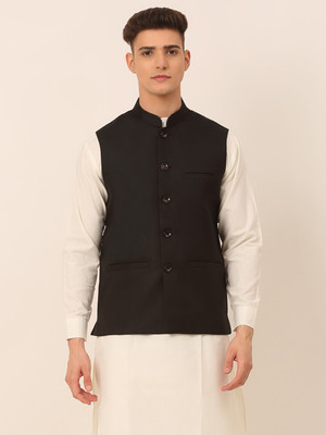 Jompers Sleeveless Solid Men Jacket