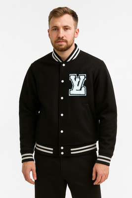 Mg Fab Full Sleeve Applique Men Jacket