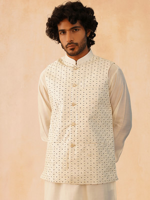 Jompers Sleeveless Embroidered Men Jacket