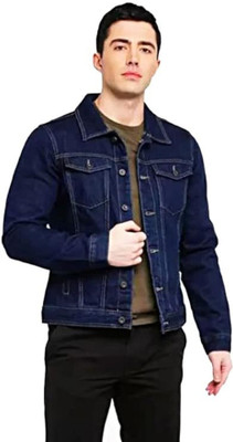 ATHRZ Full Sleeve Solid Men Denim Jacket