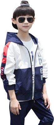 Shozuj Full Sleeve Self Design Boys Jacket