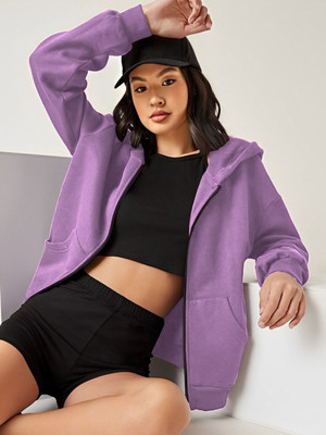 Kasendra Full Sleeve Solid Women Jacket