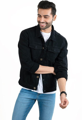 ATHRZ Full Sleeve Solid Men Denim Jacket