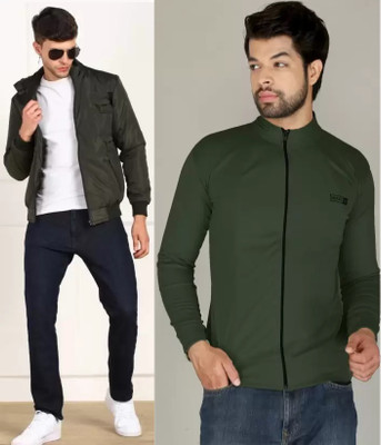 Tritika Full Sleeve Solid Men Jacket