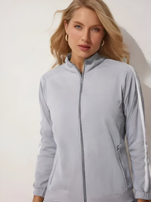 CADMON Full Sleeve Striped Women Jacket