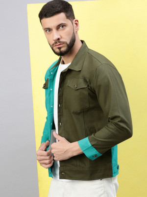 VOGATI Full Sleeve Washed Men Denim Jacket
