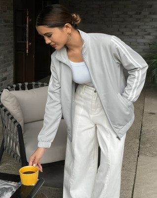 THECLASSICTOGS Full Sleeve Striped Women Jacket