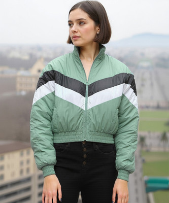 BEWAKOOF Full Sleeve Colorblock Women Jacket