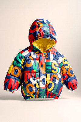 THE LITTLE BUNNY HOP IN STYLE Full Sleeve Printed Baby Boys & Baby Girls Jacket