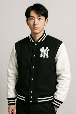 Damler Trend Full Sleeve Colorblock Men Jacket