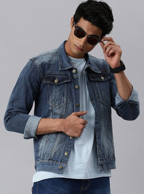ANISHANFASHIONS Full Sleeve Washed Men Denim Jacket