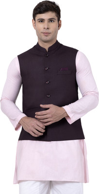 P TEN Sleeveless Solid Men Jacket