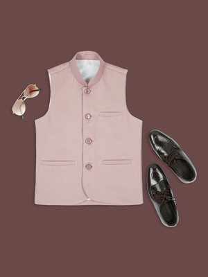 Kidotsav Sleeveless Solid Boys Jacket