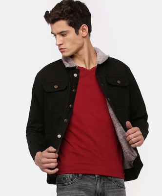 VOXXATI Full Sleeve Solid Men Denim Jacket