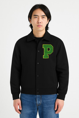 Oiin Full Sleeve Solid, Printed Men Jacket