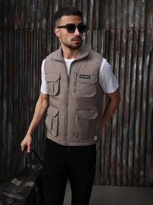 High Star Sleeveless Self Design Men Jacket