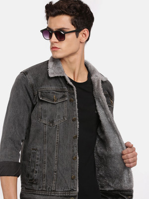VOXATI Full Sleeve Dyed/Ombre Men Denim Jacket