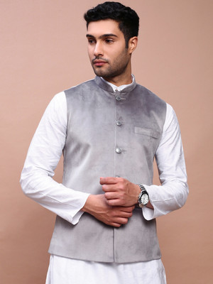 SHOWOFFFF Sleeveless Solid Men Jacket