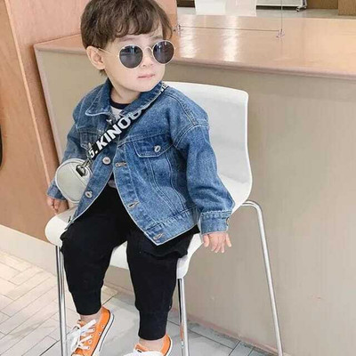 hyfashion Full Sleeve Washed Boys & Girls Denim Jacket