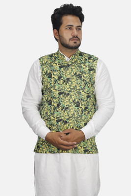 gargian master cut Sleeveless Printed Men Jacket