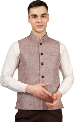 Burdy Sleeveless Solid Men Jacket