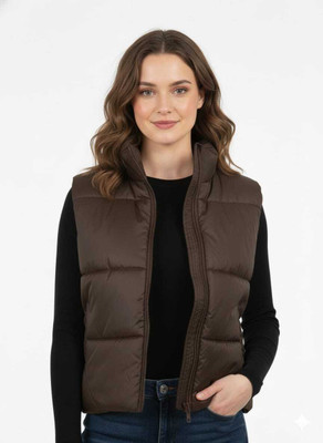 ShriShantiNath Sleeveless Solid Women Jacket