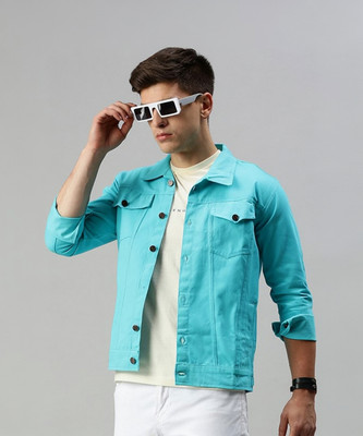 VOGATI 3/4th Sleeve Washed Men Denim Jacket