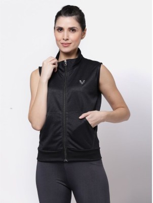 UZARUS Sleeveless Solid Women Jacket