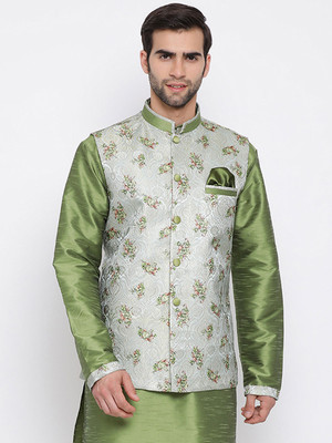 VASTRAMAY Sleeveless Printed Men Jacket